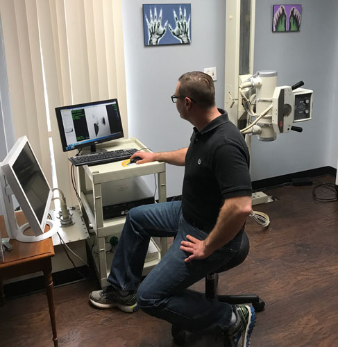 Chiropractor Granite City IL Jason Talley Evaluating X-Rays