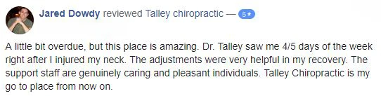 Chiropractic Granite City IL Testimonial Jared D